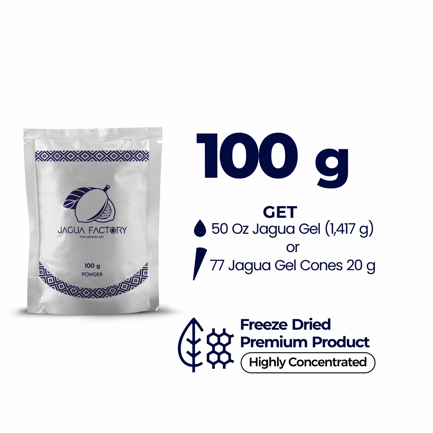JAGUA POWDER 400 g (4 bags per 100 g)