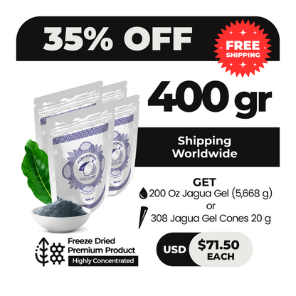 JAGUA POWDER 400 g (4 bags per 100 g)