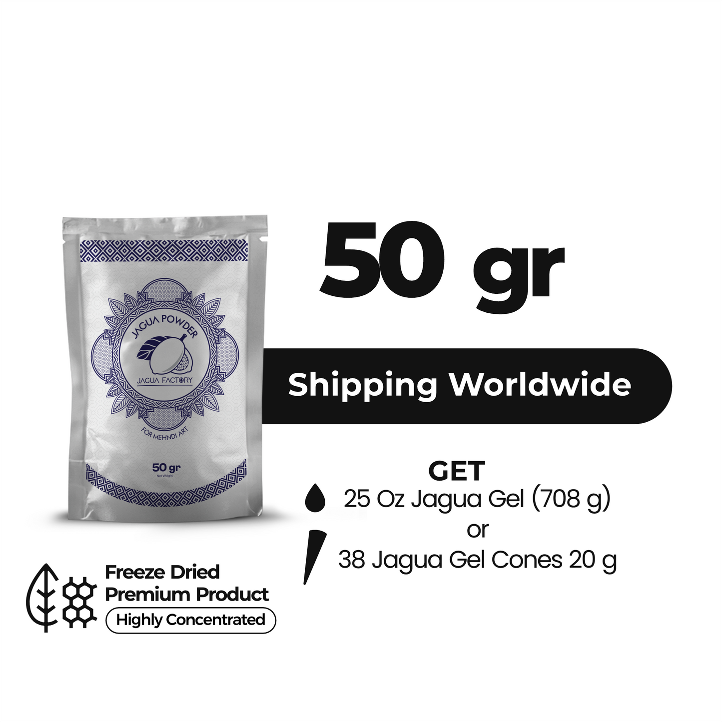 JAGUA POWDER 50 g (1 bag)