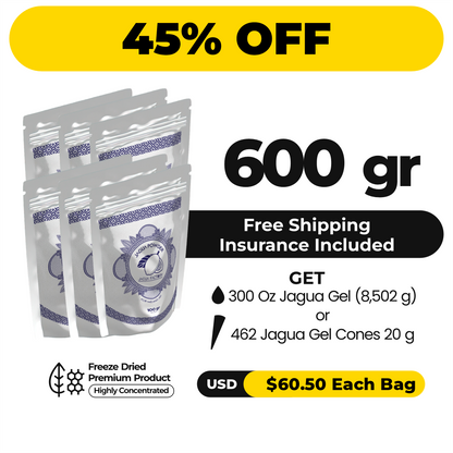 JAGUA POWDER 600 g (6 bags per 100 g)