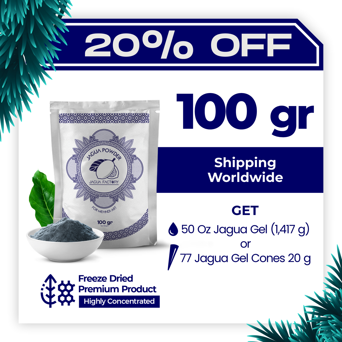 JAGUA POWDER 100 g (1 bag)